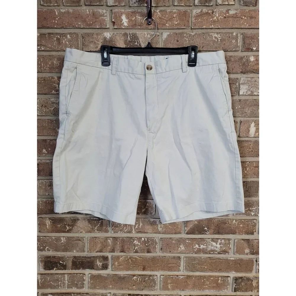 Vineyard Vines 9" Stretch Breaker Short, Stone, Mens 40